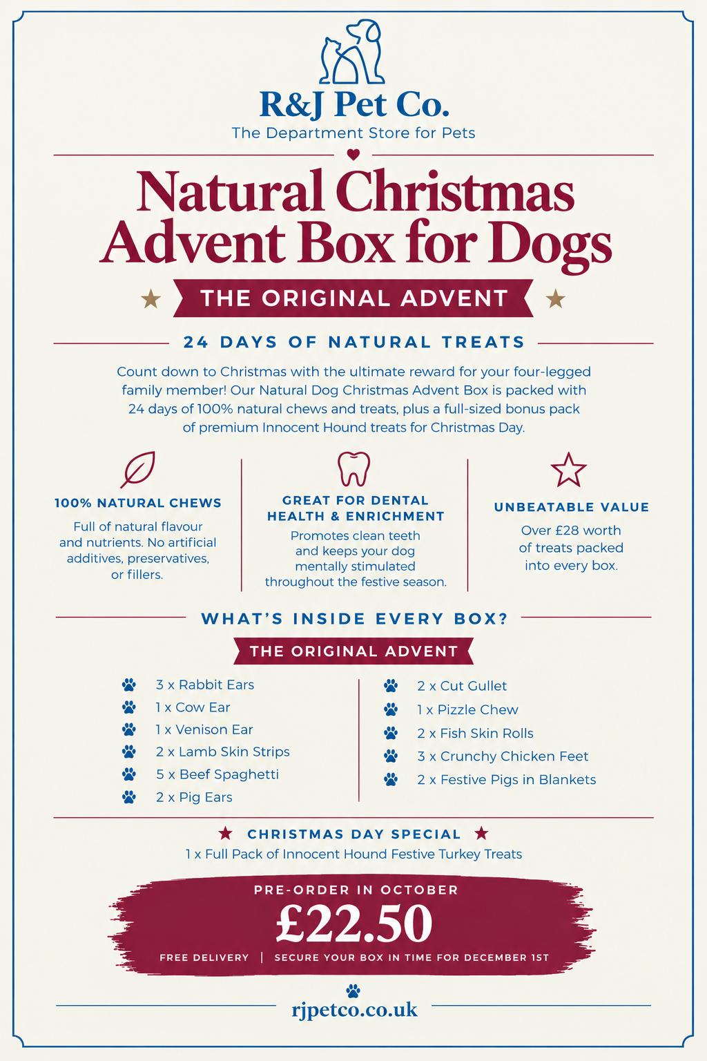 The Dog Christmas Advent Box (Pre Order)