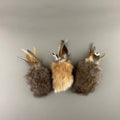 Rabbit Fur and Feathers Cat Toy, Cat Pillow