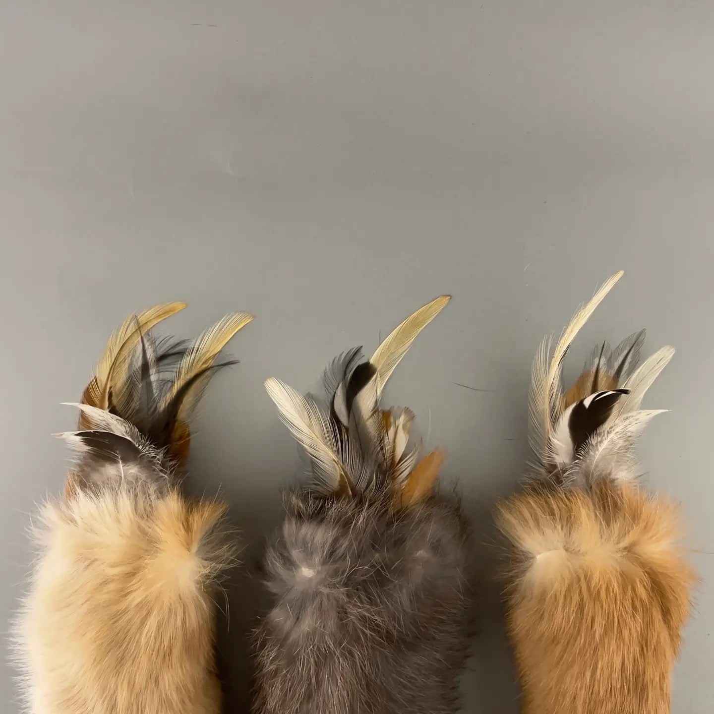 Rabbit Fur and Feathers Cat Toy, Cat Pillow