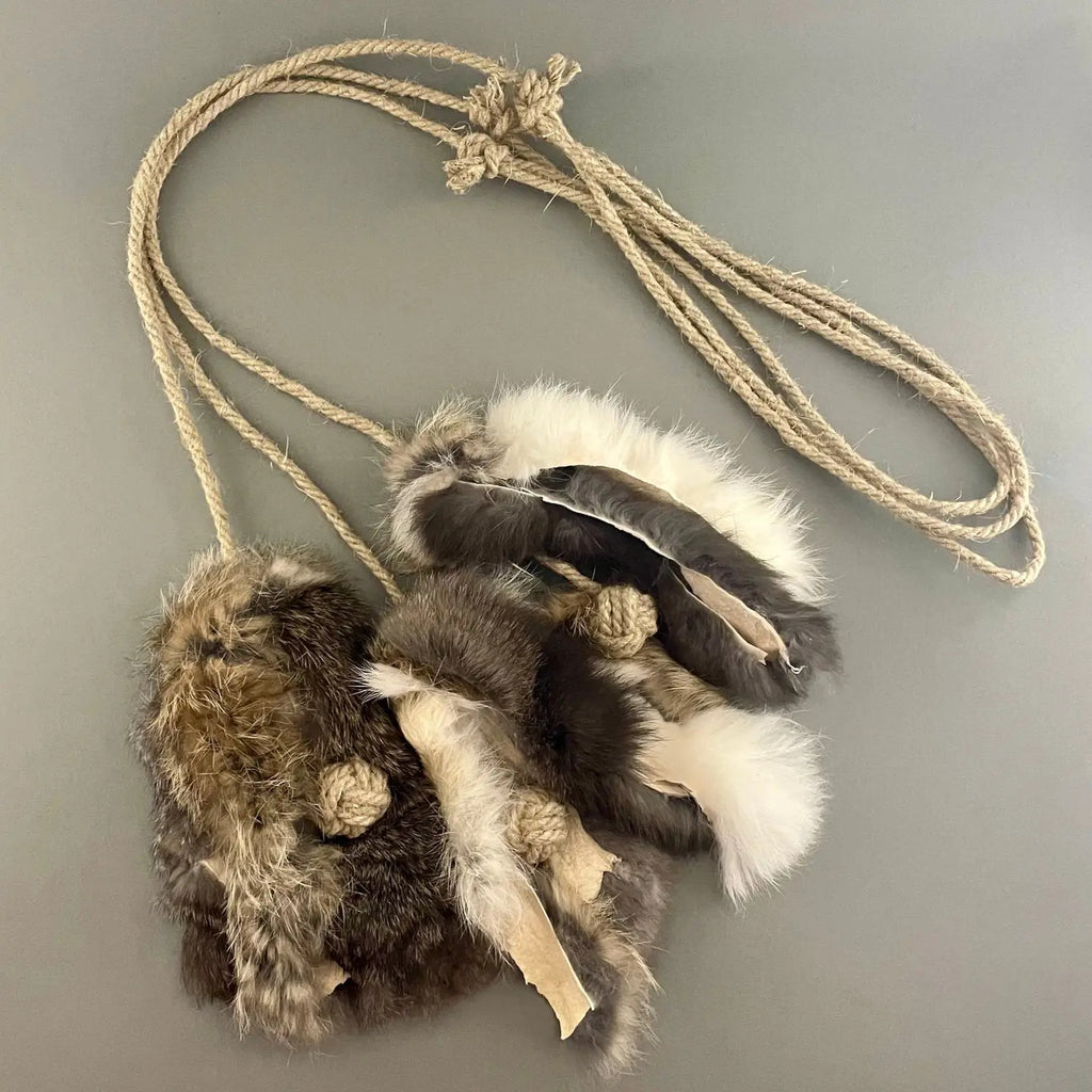 Rabbit Fur Cat Toy
