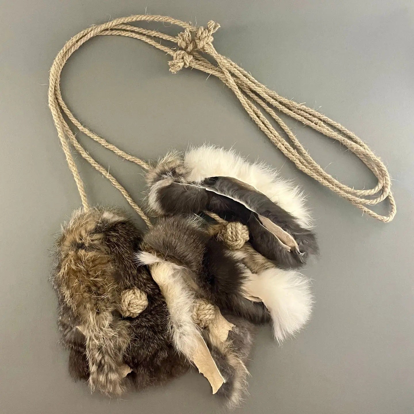 Rabbit Fur Cat Toy