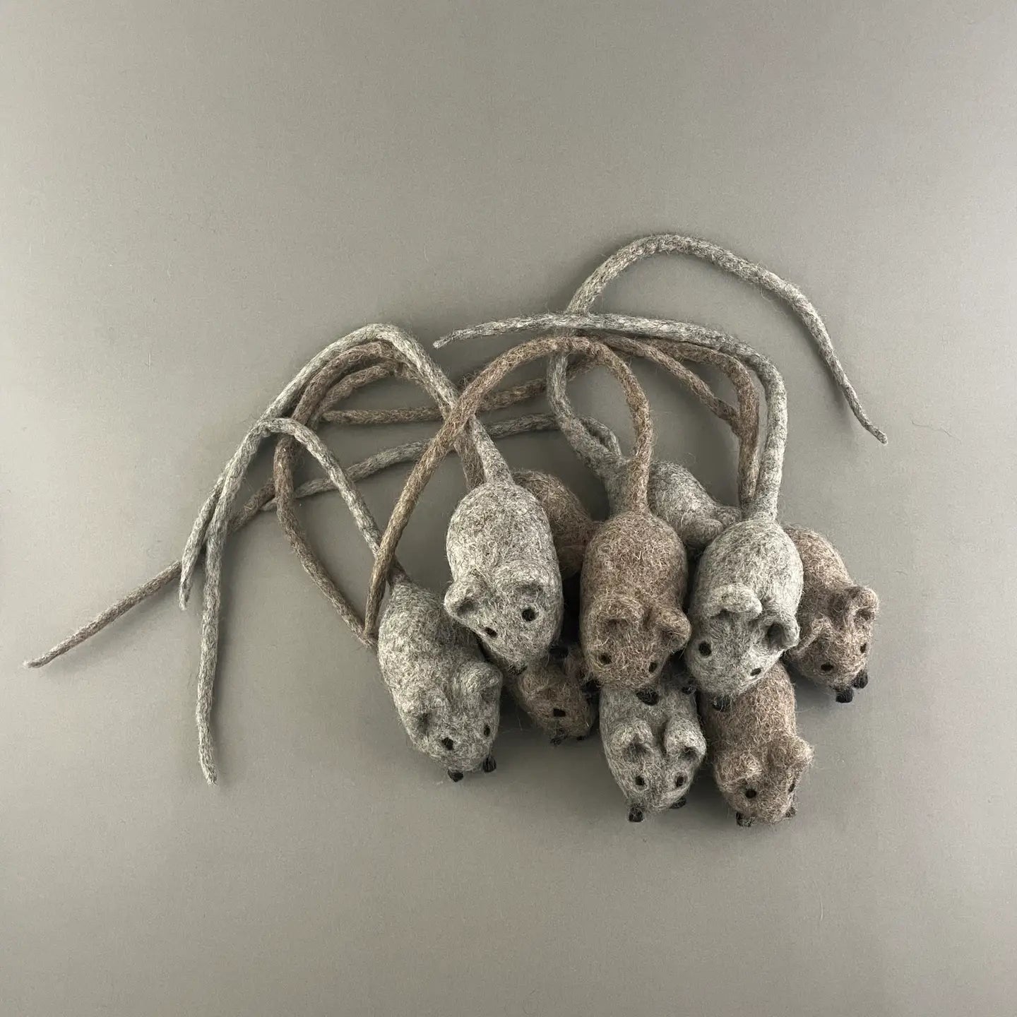 Natural Wool Mouse Toy
